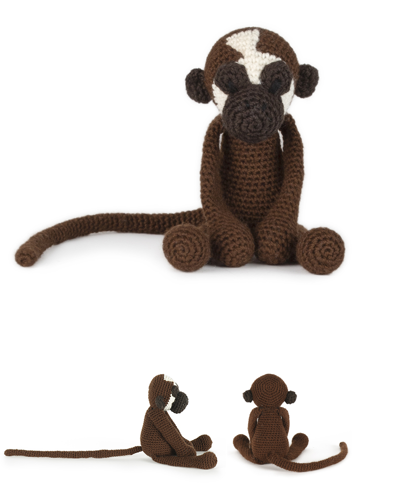 toft ed's animal mabel the brown spider monkey amigurumi crochet